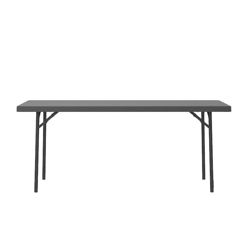 Table pliante commerciale en HDPE moulé par soufflage, robuste