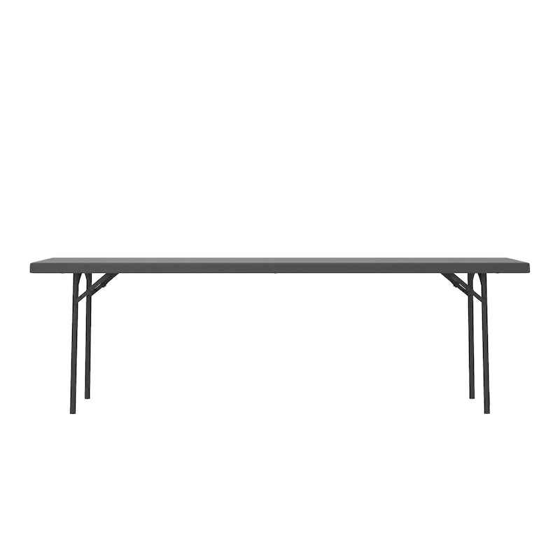 Table pliante commerciale en HDPE moulé par soufflage, robuste