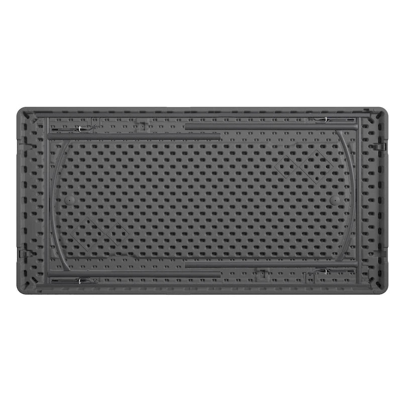 Table pliante commerciale en HDPE moulé par soufflage, robuste