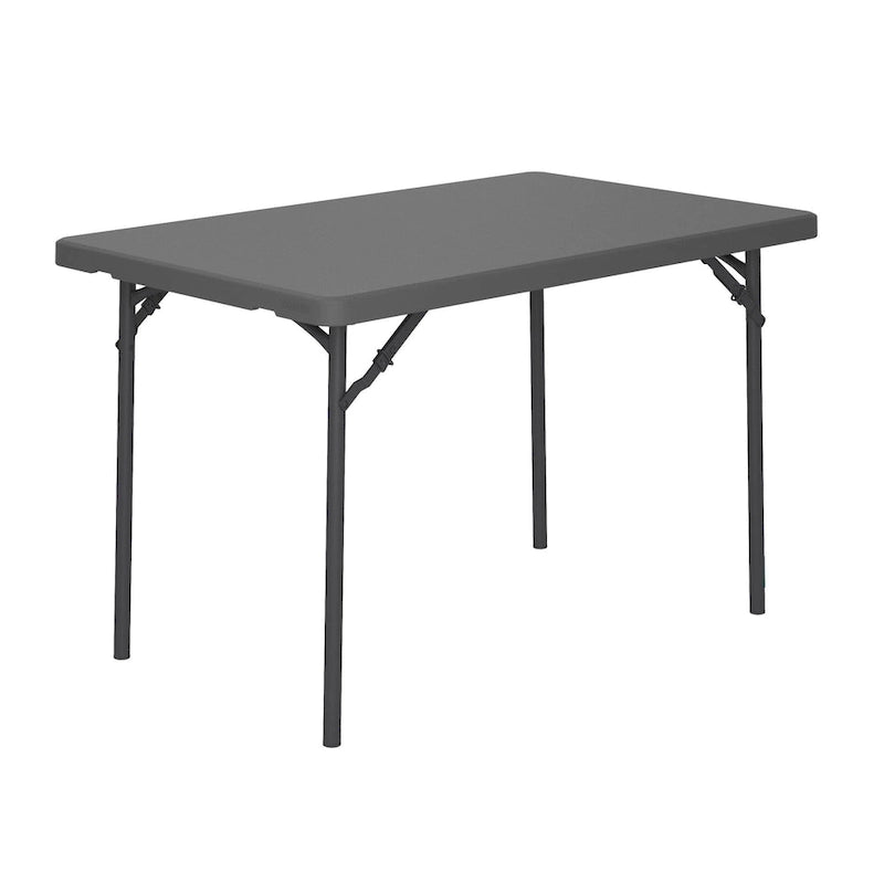 Table pliante commerciale en HDPE moulé par soufflage, robuste