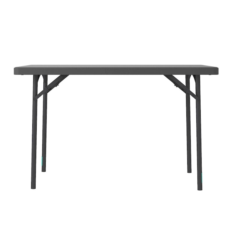Table pliante commerciale en HDPE moulé par soufflage, robuste