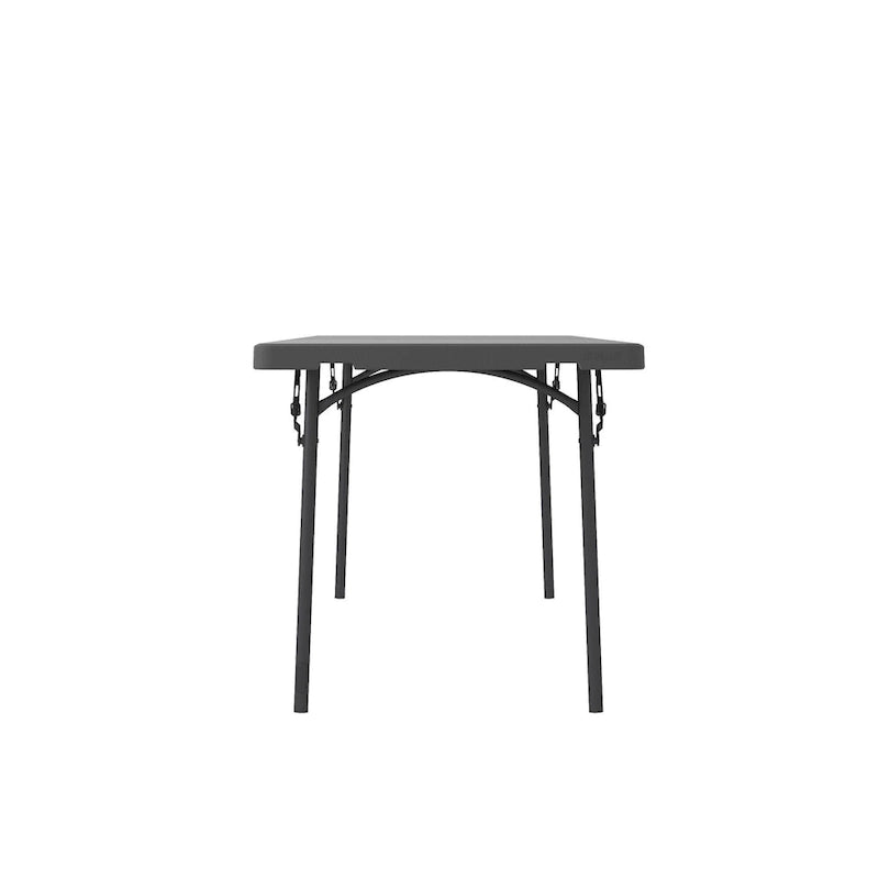Table pliante commerciale en HDPE moulé par soufflage, robuste