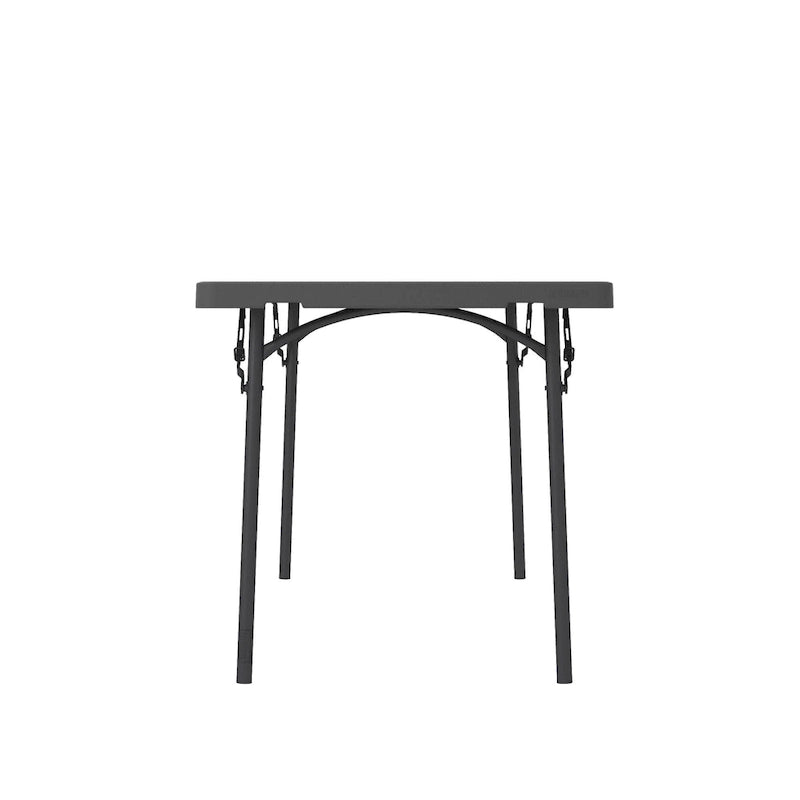 Table pliante commerciale en HDPE moulé par soufflage, robuste