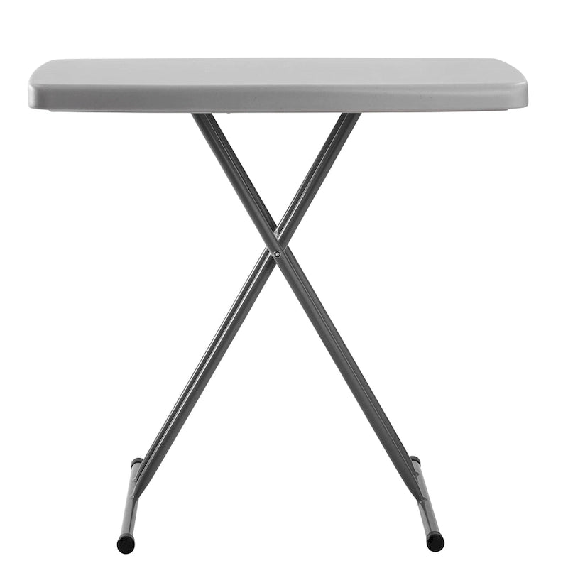 Table pliante individuelle réglable en hauteur 20 x 30, gris moucheté