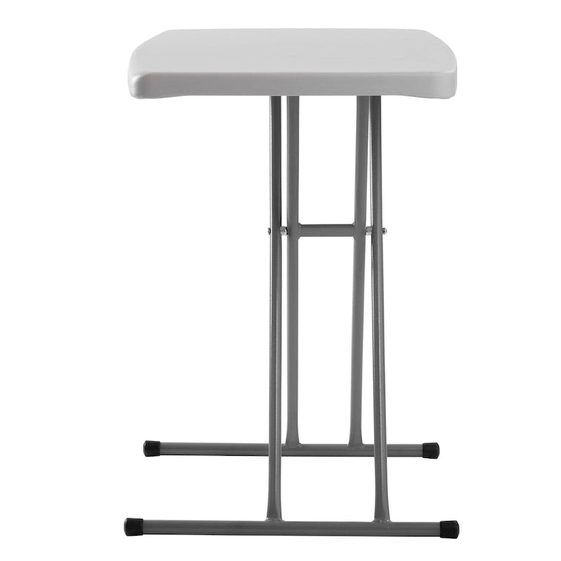 Table pliante individuelle réglable en hauteur 20 x 30, gris moucheté
