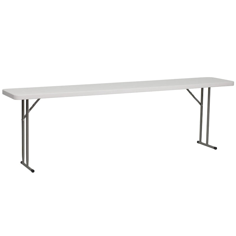 Table de formation pliante en plastique de 8 pieds, blanche