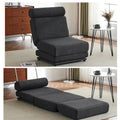Fauteuil-lit simple pliable avec oreiller