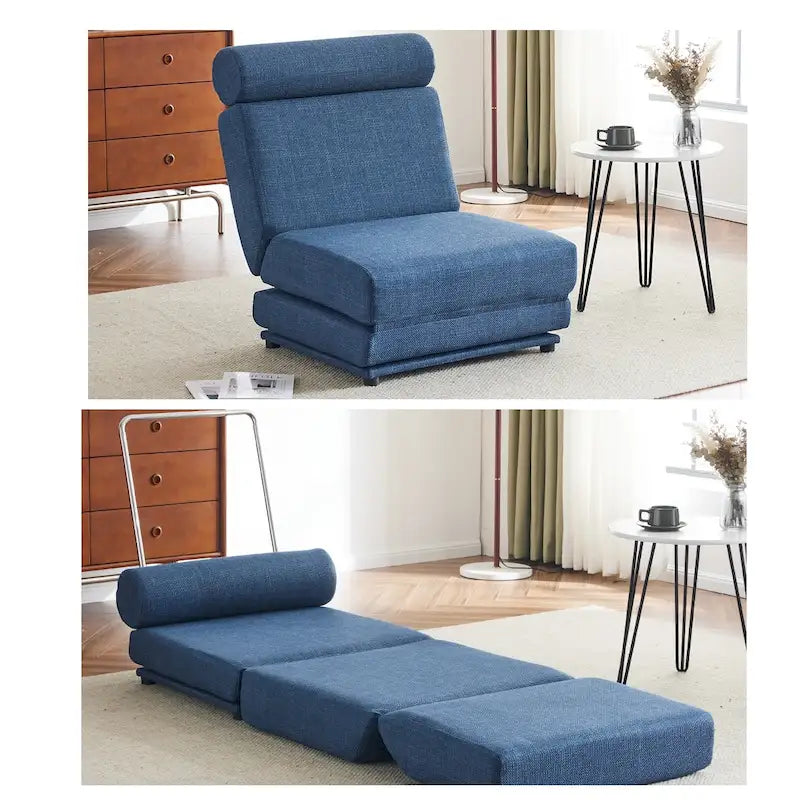Fauteuil-lit simple pliable avec oreiller