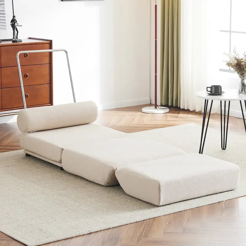 Fauteuil-lit simple pliable avec oreiller