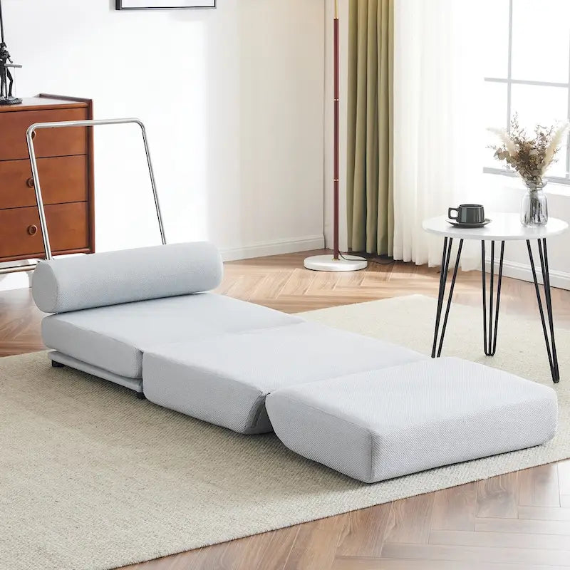 Fauteuil-lit simple pliable avec oreiller