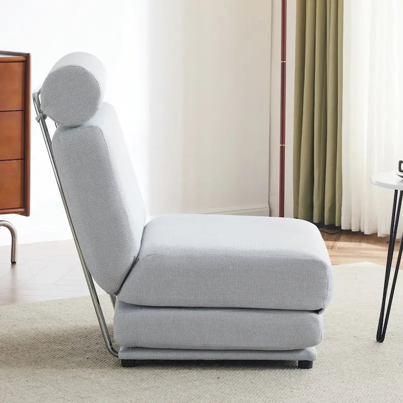 Fauteuil-lit simple pliable avec oreiller