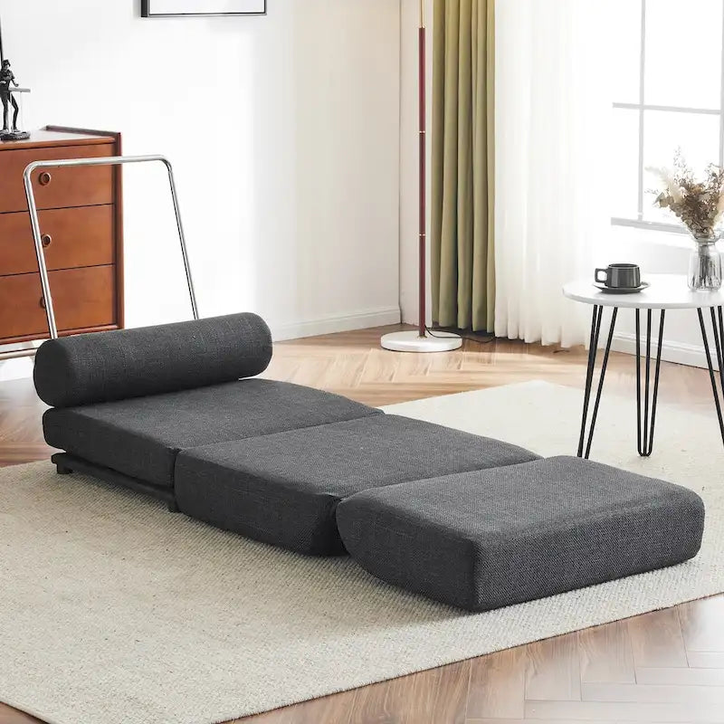 Fauteuil-lit simple pliable avec oreiller
