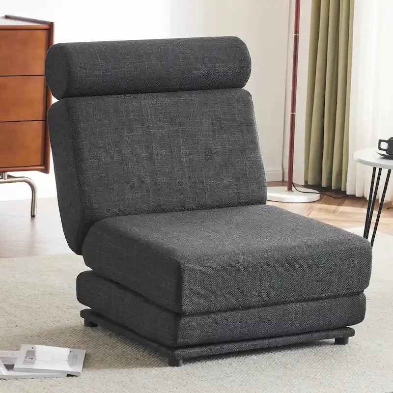 Fauteuil-lit simple pliable avec oreiller