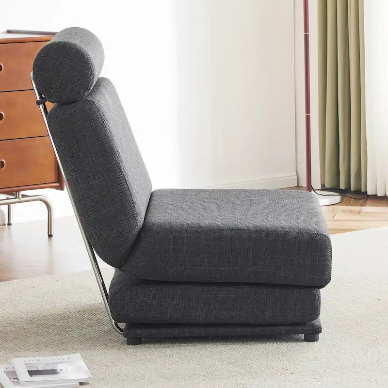 Fauteuil-lit simple pliable avec oreiller