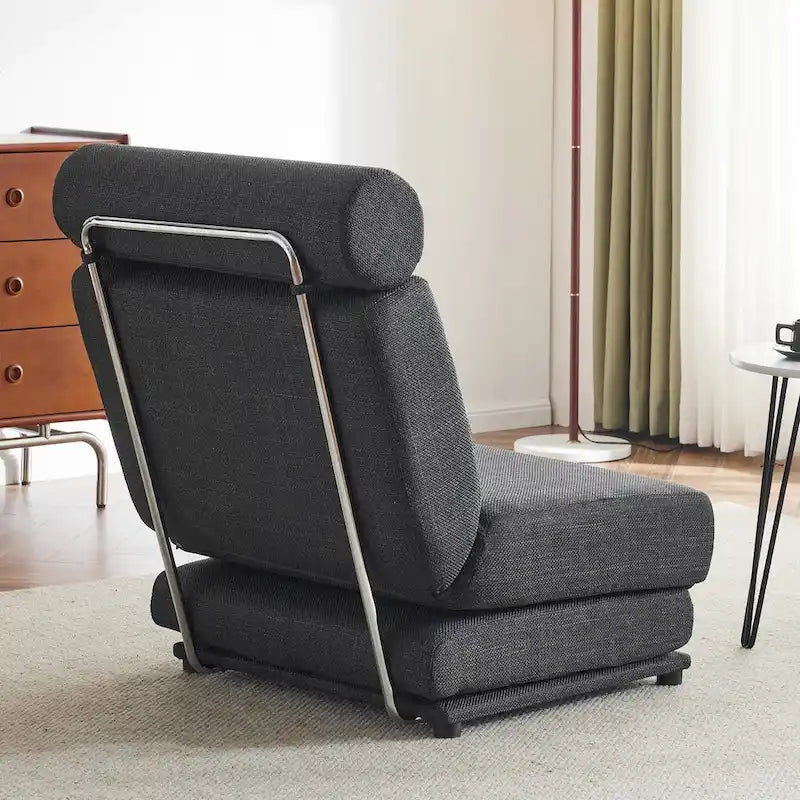 Fauteuil-lit simple pliable avec oreiller