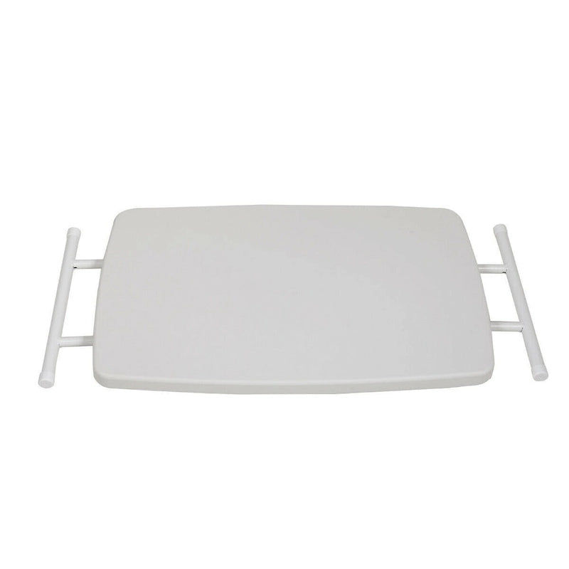 Table pliante réglable en hauteur, 30 x 20 po, blanche
