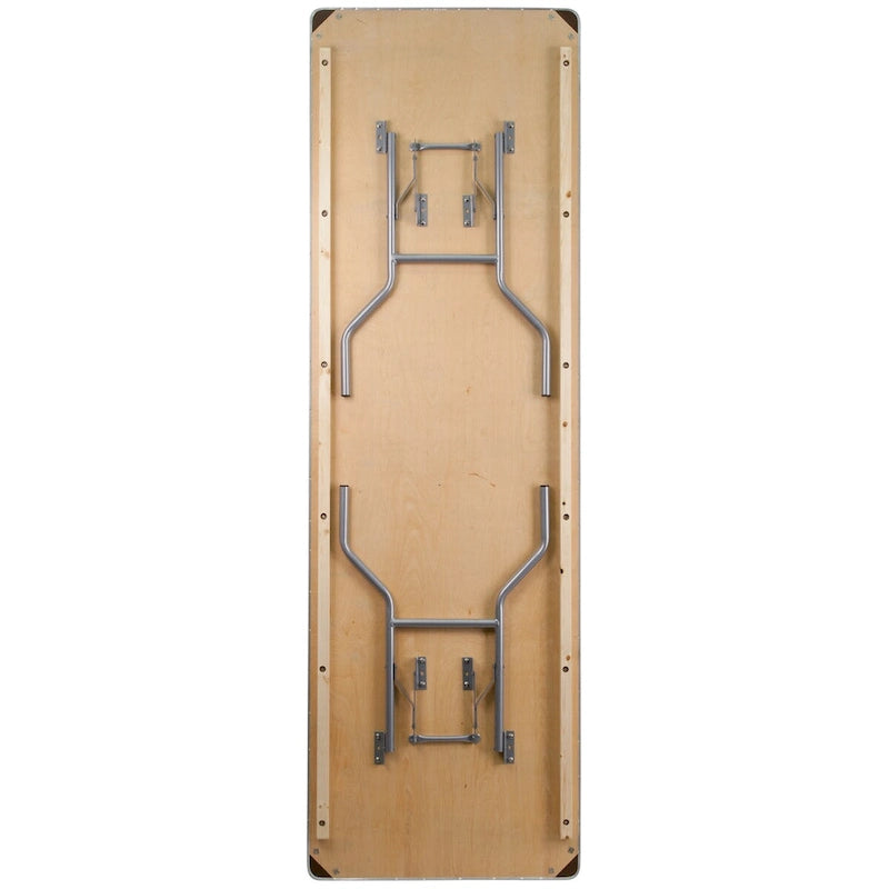 Table rectangulaire pliante en bouleau de 2,40 m