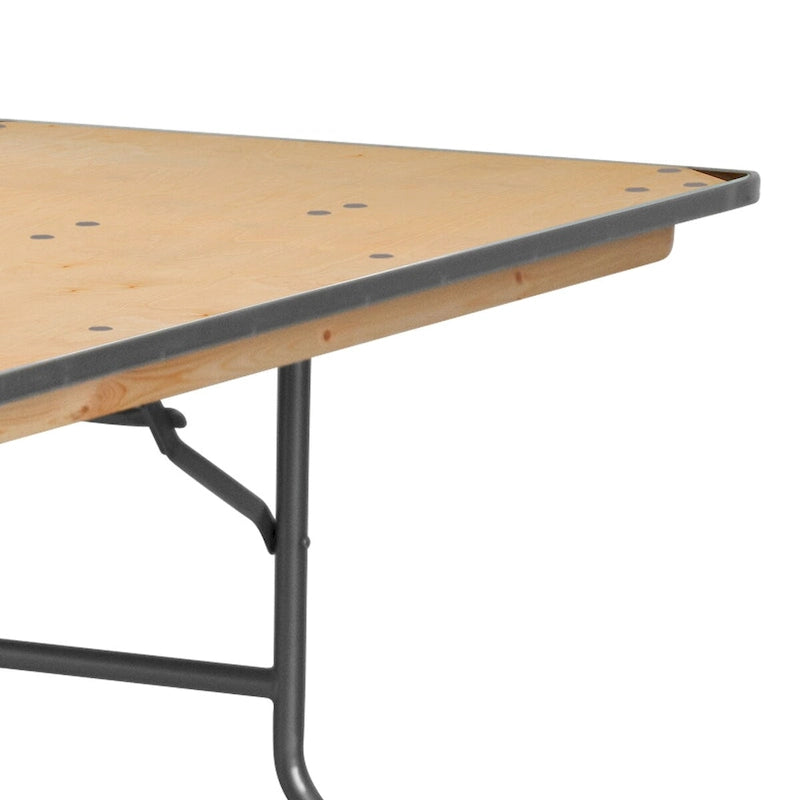 Table rectangulaire pliante en bouleau de 2,40 m
