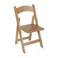 Chaise de salle à manger pliante en hêtre massif