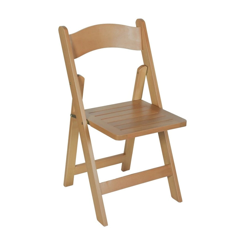 Chaise de salle à manger pliante en hêtre massif