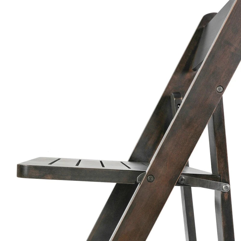 Chaise de salle à manger pliante en hêtre massif