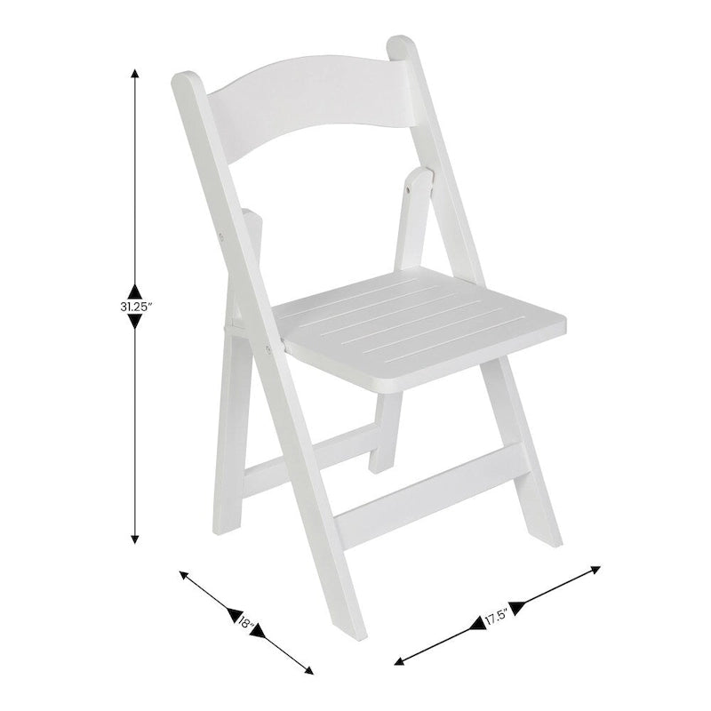 Chaise de salle à manger pliante en hêtre massif