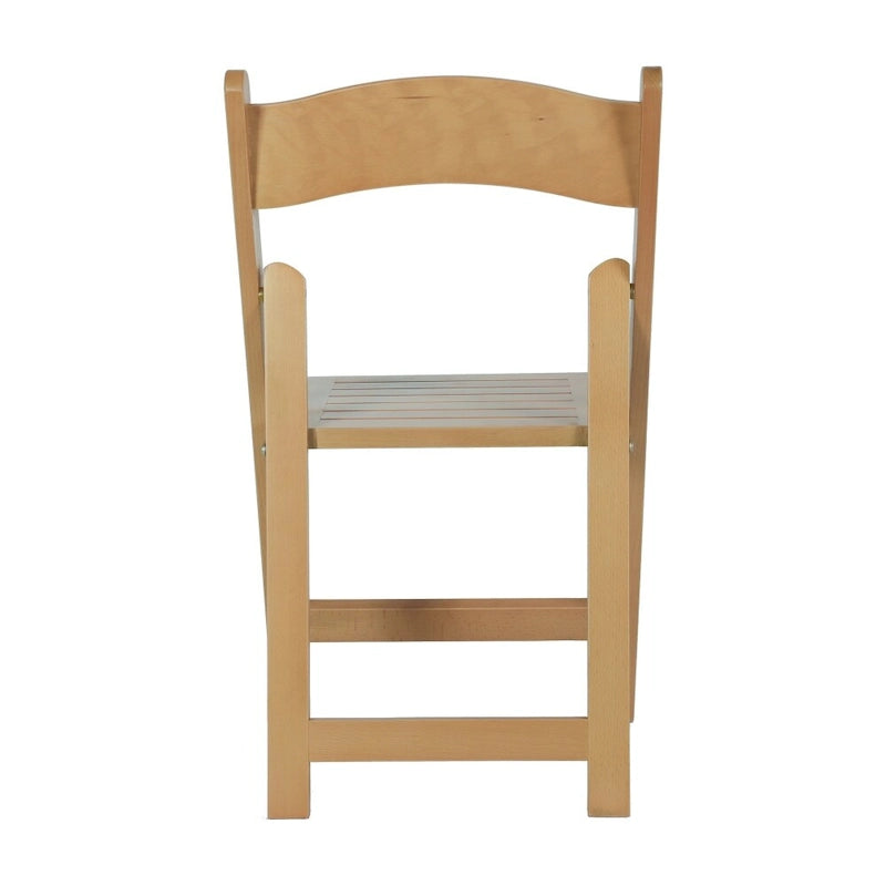 Chaise de salle à manger pliante en hêtre massif