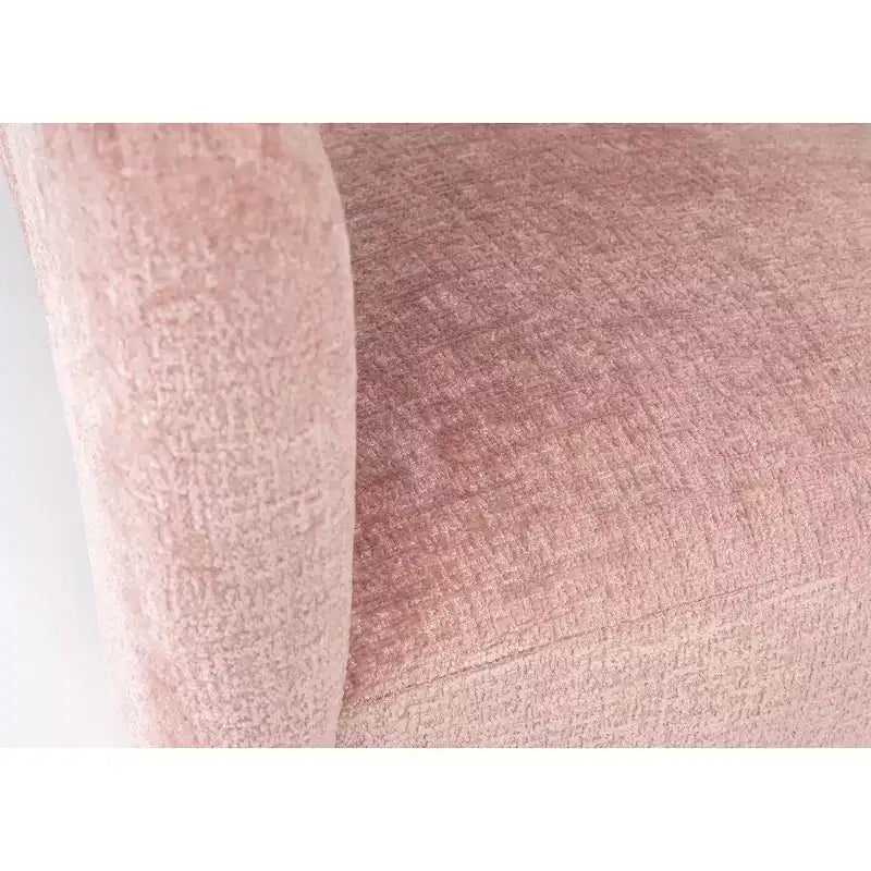 Fauteuil sculptural Jofran, Gwen Modern Luxury Jacquard Fabric Upholstered - Couleur rose
